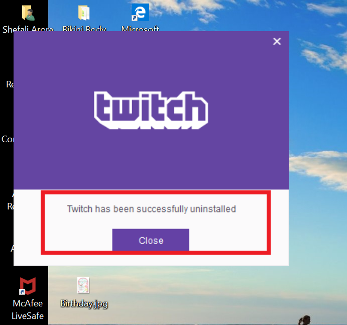 How to uninstall twitch