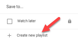 How to create playlist on youtube