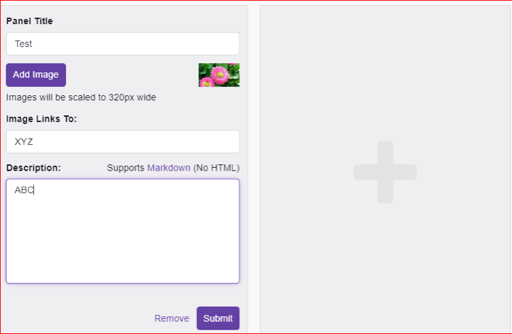 How to make twitch panels