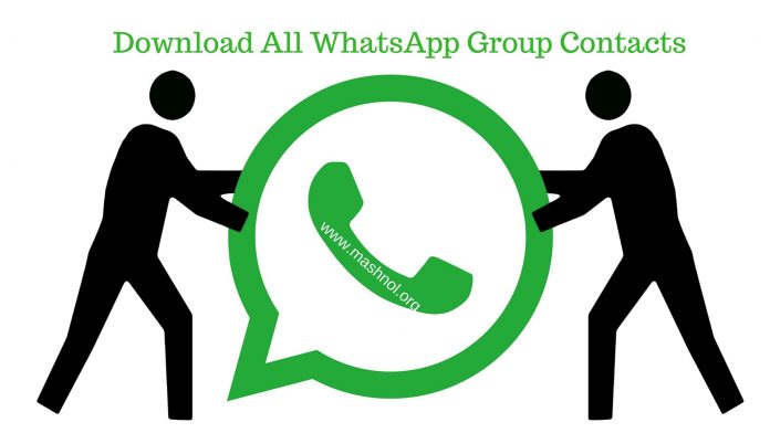 extract Download All WhatsApp Group Contacts