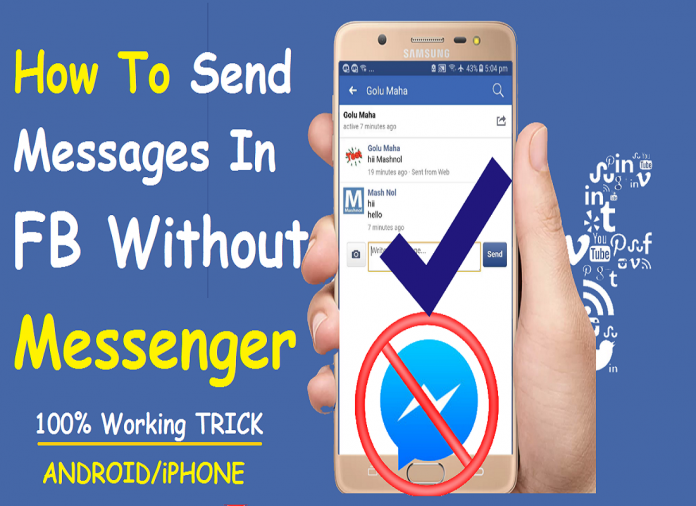 how to message on facebook without messenger