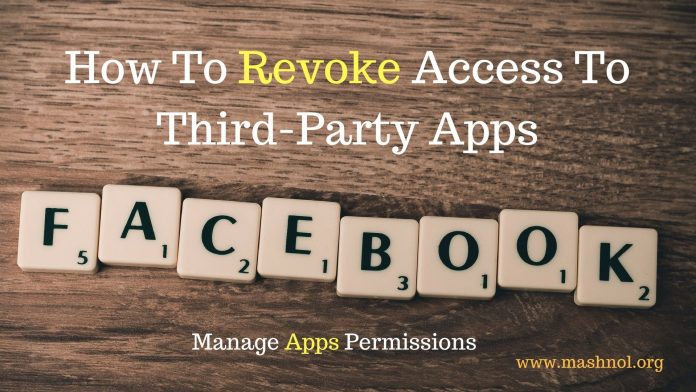 Revoke App Access Permissions Facebook