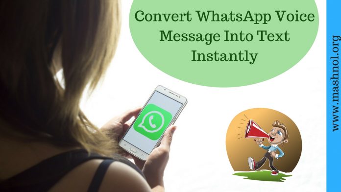 Turn Audio Recording into Text WhatsApp
