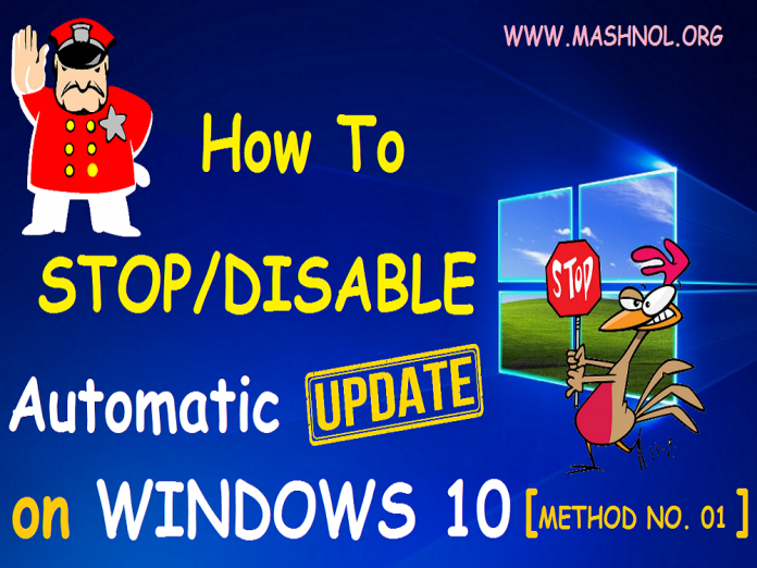 stop disable Windows 10 Update