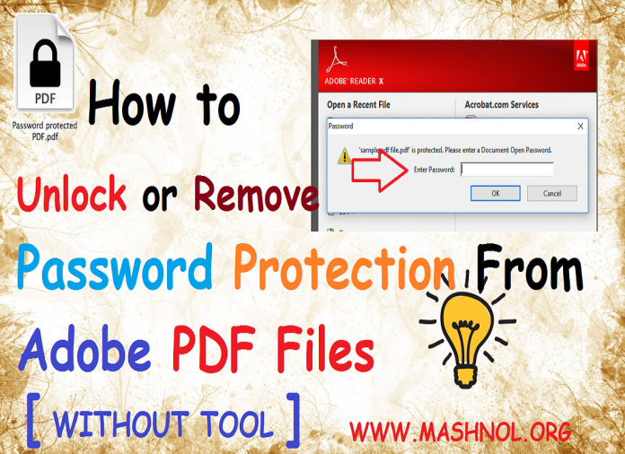 Remove Password Protection From PDF File
