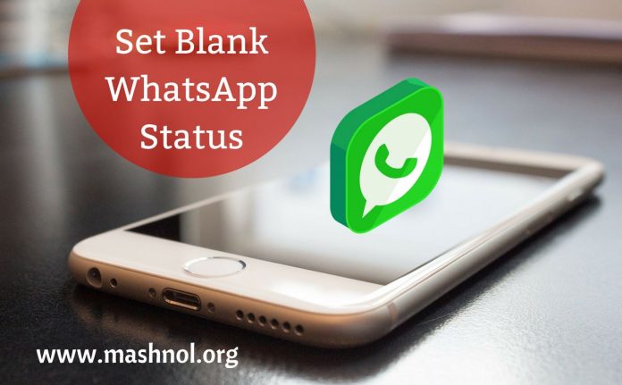 How To Set Blank WhatsApp Profile Status