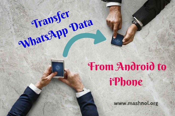 Transfer Whatsapp data chats messages images from Android to iPhone