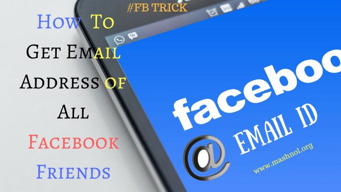 how to Export Friend Email Address From Facebook