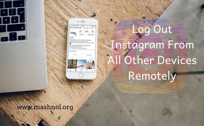 How to log out Instagram from all devices remotely iphone