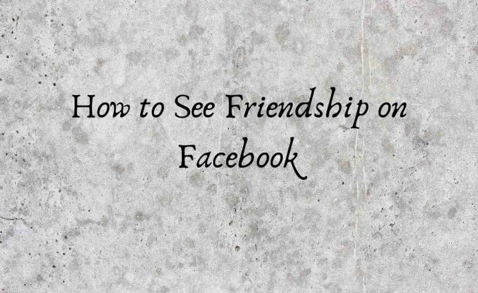 How to See Friendship on Facebook