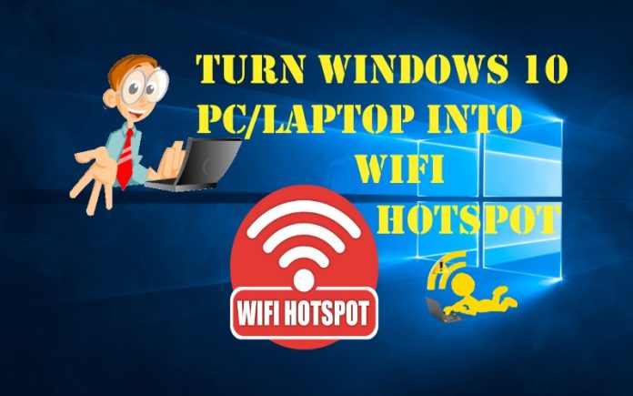 turn your pc into wifi hotspot