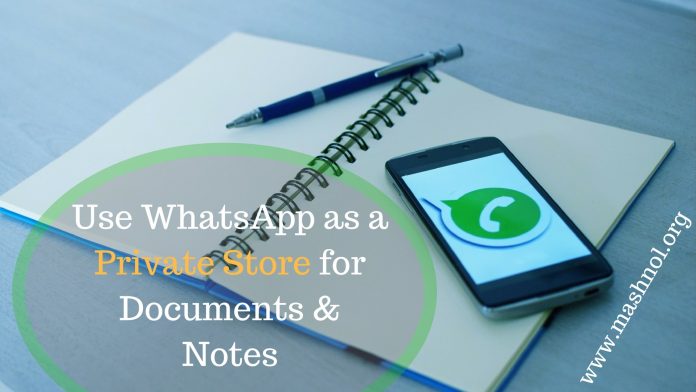 Using WhatsApp Web as a Private Store